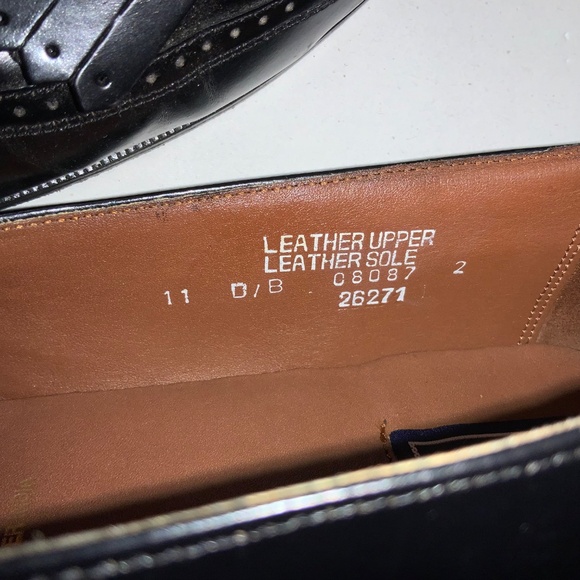 Bostonian Classics 26271 black  Kiltie Tassel Wingtip Loafers Men's Sz 11D - Picture 7 of 8